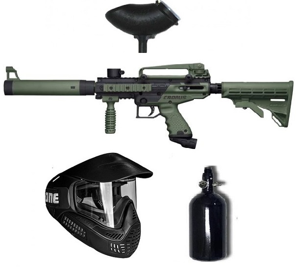 Pack Marcadora  Semiautomatica Tippmann Cronus Tactical Cal 0.68 olive AIRE - *Envío Gratis 3/4 Dias.